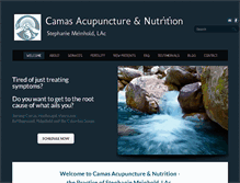 Tablet Screenshot of camasacupuncture.com